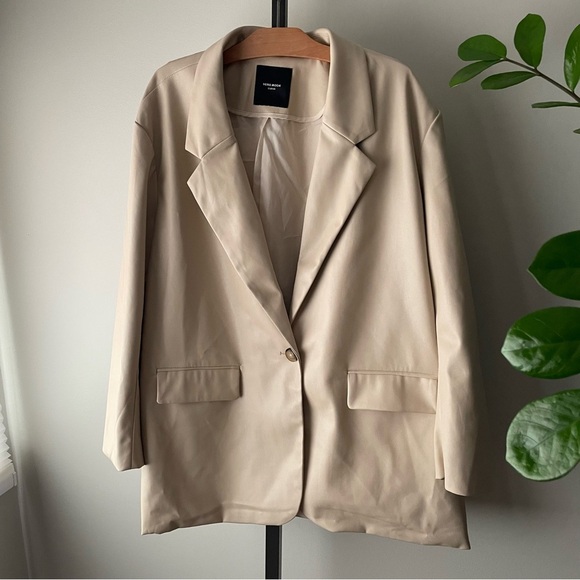 Vero Moda Curve Blazer Jacket Cream Plus Size 20 - Picture 3 of 8
